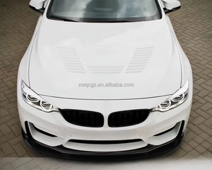 2013-2019 para <span class=keywords><strong>BMW</strong></span> 3 Series 320 <span class=keywords><strong>330</strong></span> 335i F30F35F31 guardabarros de capó de fibra de carbono mejorados Kit de carrocería de capó de apertura de parachoques de maletero - Product Image 4