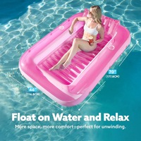 Lit flottant gonflable en PVC de qualité supérieure pour piscine, plage et resort