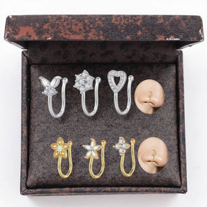 <strong>Fake</strong> Nose <strong>Ring</strong> Hoop Non Piercing Nose Cuff Faux Nose <strong>Rings</strong> for Women Clip on <strong>Septum</strong> <strong>Ring</strong> <strong>Fake</strong> Body Jewelry - Product Image 6