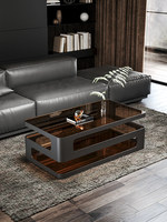 Table basse de luxe moderne de style nordique, durable, avec plateau en verre convertible et rangement, pour salon, meubles de maison