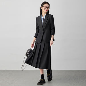 <span class=keywords><strong>Traje</strong></span> de Chaqueta para Mujer, Primavera y Otoño, Nuevo Estilo, para Estudiantes Universitarias, Entrevistas, Vestido Profesional, Overol - Product Image 3