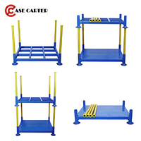 Carter Rack de stockage en acier robuste Usine Vente en gros Conteneur métallique Cage Palette Pneus Supports empilables et détachables