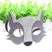 Loup léger et renard mascarade feutre visage masques de fête usine en gros pour Halloween