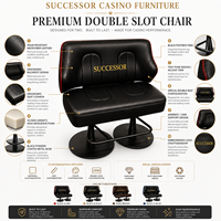 Fauteuil de jeu de casino Successor, luxe, double, deux places, mobilier pour machine à sous, à vendre, fabricant pour hôtel et club