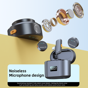Nuevo Micrófono Lavalier Inalámbrico de Doble Interfaz S53-2 con Reducción de Ruido para Grabación de Video en Smartphones, Gran Venta - Product Image 2