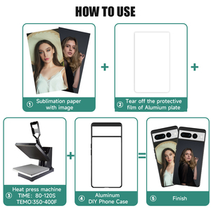 Custodia per telefono a sublimazione vuota in gomma morbida stampabile fai-da-te con foglio di alluminio per Google Pixel 7 8 Pro - Product Image 3