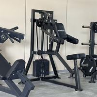 POWER X Machine de presse à épaules assise professionnelle à charge libre, presse supérieure convergente, en acier robuste, équipement de musculation pour les deltoïdes