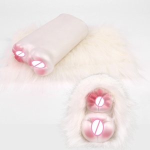 Godet de masturbation masculin en forme d'animal avec fourrure artificielle, 3 en 1, jouet sexuel en silicone souple, vagin réaliste, poche vaginale, canal tout-en-un - Product Image 3