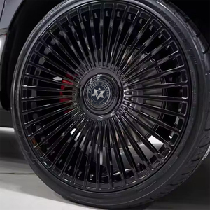 Roue forgée en alliage d'aluminium à rayons multiples personnalisée en usine chrome noir blanc pour voitures <span class=keywords><strong>de</strong></span> tourisme <span class=keywords><strong>ROLLS</strong></span> <span class=keywords><strong>ROYCE</strong></span> CULLINAN PHANTOM WRAITH - Product Image 1