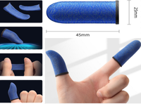 2023 Anti-sueur bout des doigts jeu mobile gants du bout des doigts anti-transpiration anti-dérapant écran tactile manchon respirant Gamer couverture de jeu