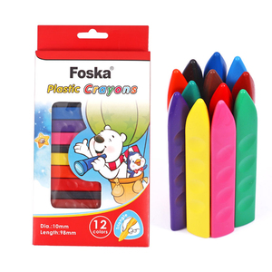 Lot de fournitures scolaires en gros : Crayons sensoriels triangulaires incassables, ensemble de 12 couleurs pour cadeaux d'anniversaire d'enfants - Product Image 1