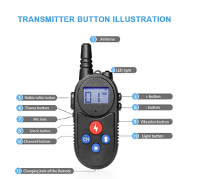Großhandels preise Wiederauf ladbare regens ichere Rinde Electric Remote Dog Training Collar Pet Training Device - Product Image 4