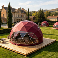 Dôme géodésique imperméable de luxe pour le glamping, abri pour hôtels, complexes hôteliers, camping, hébergements extérieurs et événements