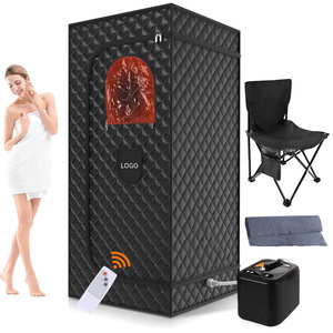 Outdoor <b>Tents</b> with Steamer Box Folding Chair for Home Spa Personal Indoor Mobile Steam Infrared Portable Sauna <b>Tent</b> Room - Product Image 5