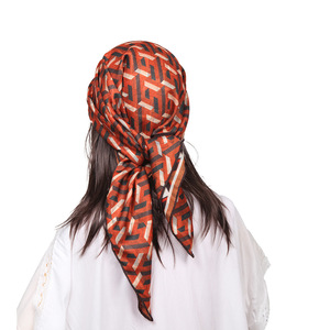 Silk Wool Blend Small <b>Square</b> Scarf, Winter Fashion Neck Scarf, Versatile Bandana Head Scarf for Women, Premium Gift - Product Image 1