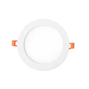 Lampu Panel Led bulat tersembunyi, 3W 6W 9W 12W 15W 18W 24W pencahayaan dalam ruangan 7MM Ultra ramping dudukan tersembunyi untuk bengkel belanja rumah sakit