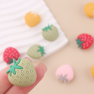 SHUXIN Cute Strawberry Silicone Beads BPA Free Baby Teething DIY Party Favor Jewelry Making Beads - Product Image 6