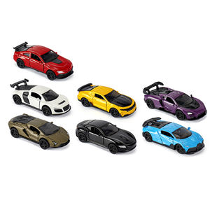 1:60 Petit jouet moulé sous pression <span class=keywords><strong>Cars</strong></span> 3 portes Pullback Ornaments Metal Racing Car Model for Kids Gift 8 Styles Mix - Product Image 2