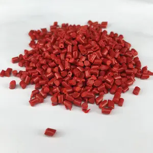 Pigmento de Color rojo de buen rendimiento, lote principal y masterbatch de color para bolsas de plástico pp hdpe