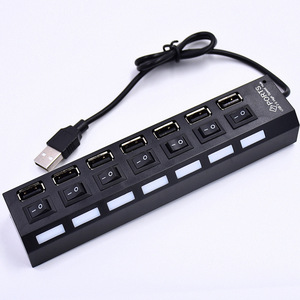 Nhà Máy Giá 7 cổng chất lượng cao trung tâm tốc độ cao <span class=keywords><strong>USB</strong></span> 7 cổng Multiport hab PC phụ kiện với Power Adapter cho máy tính - Product Image 4