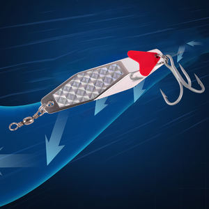 Leurre de pêche en métal, type cuillère, appât nageur, avec hameçon triple, pour eau salée et eau douce, leurre dur, spinner, pour Carpe, <span class=keywords><strong>Brochet</strong></span>, Cabillaud, Bar, <span class=keywords><strong>Brochet</strong></span>. - Product Image 5