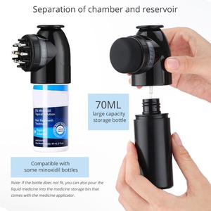 Tratamiento para el Crecimiento del Cabello con Cepillo Masajeador Manual Impermeable, Aplicador de Líquido para Masaje con Aceite y Suero - Product Image 6