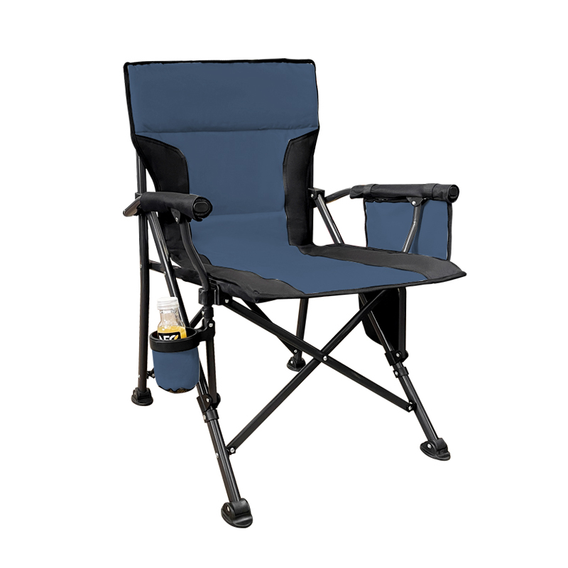 Metal Folding Chairs with Cup Holder 2025 New Design