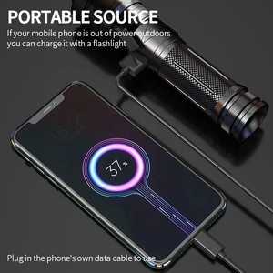 2022 Siêu Sáng Rộng Chùm <span class=keywords><strong>Zoom</strong></span> TYPE-C Sạc <span class=keywords><strong>Led</strong></span> Flashlight <span class=keywords><strong>Torch</strong></span> Ngân Hàng Điện Nhôm Mạnh Mẽ <span class=keywords><strong>Torch</strong></span> Ánh Sáng 1000 Lumens - Product Image 4