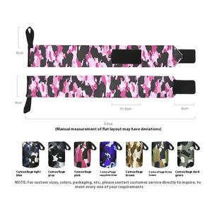Vente en gros d'usine d'enveloppes élastiques en nylon pour poignet Sports Fitness Camouflage Néoprène avec logo personnalisé - Product Image 3