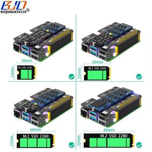 مفتاح NGFF <span class=keywords><strong>M</strong></span>.<span class=keywords><strong>2</strong></span> nvff me ، ببطاقة محول مع مروحة تبريد + كابل PCIe 1X لإشارة FPC لـ rpi 5 - Product Image 3