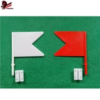 Accessoires de saut d'obstacles équestres REEDS en plastique ABS rouge et blanc, 2 pièces