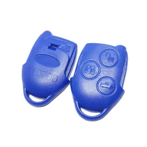 Topbest 3-Tasten-Ersatz Transit Connect Remote Autos chl üssel Shell Case Blue Styling Cover mit Logo Für F-ord Transit Key