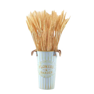 Cesti di Fiori Artificiali Decorativi Creativi con Spighe di <span class=keywords><strong>Orzo</strong></span> Essiccate Fatte a Mano, Ecologici e Moderni, Bouquet Dorati all'Ingrosso - Product Image 5