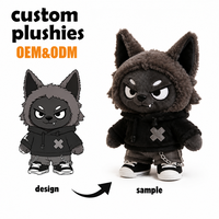 Fabricant de poupées en peluche personnalisées OEM ODM, jouets en peluche avec broderie et impression sur mesure pour cadeaux de marque et vente en gros
