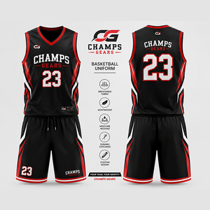 Conjunto de Uniforme de Baloncesto Personalizado, Transpirable, de Secado Rápido, con Malla que Absorbe la Humedad, Pantalones Cortos, Sublimado, Reversible, Ropa de Equipo - Product Image 2