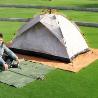 Couverture de camping portable imperméable personnalisée avec logo, résistante à l'humidité, en tissu Oxford, pour pique-nique et camping