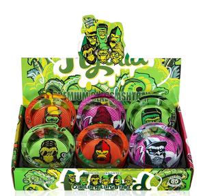 Cenicero de cristal redondo de 85mm con logotipo personalizado de lujo de bolsillo sin humo, superventas al por mayor, 6 unids/caja, 2025 - Product Image 4