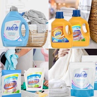 Étiquettes auto-adhésives pour bouteilles de détergent en PVC Pp en rouleau, imprimées sur mesure, pour l'impression d'étiquettes d'emballage de liquide de lessive