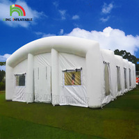 Structure de maison gonflable personnalisée de grande taille pour événements, avec éclairage LED, chapiteau de mariage gonflable, tente d'exposition