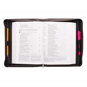 Christian Art Gifts Hombres/<span class=keywords><strong>Mujeres</strong></span> Classic Bible Cover Brown Faux Leather Bible Case - Product Image 3