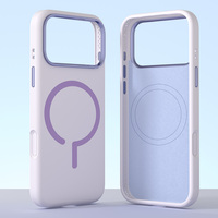 JOYPORODO S071 Casing Silikon Cair Magnetik Trendy untuk iPhone 18 17 16 15 14 13 12 Pro Max Warna Solid Anti-selip Coque Silikon