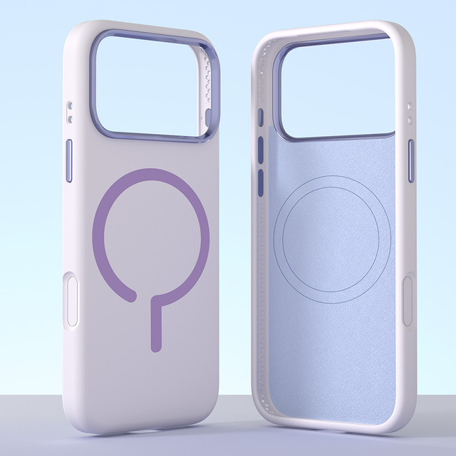JOYPORODO S071 Trendy Liquid Silicone Magnetic case for iPhone 18 17 16 15 14 13 12 Pro Max Solid Color Anti-slip Coque Silicone