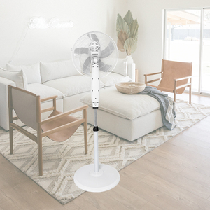 พัดลมตั้งพื้นแบบขาตั้ง รุ่นใหม่ ปี 2026 สำหรับห้องนอน ขนาด 1.3 เมตร สีขาว ตะแกรงโลหะ ขนาด 16 นิ้ว ใบพัด 5 ใบ - Product Image 5