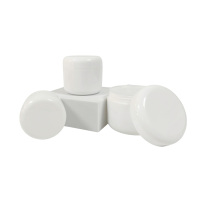 Pot en plastique PP à double paroi blanc mat, vide et rechargeable, pour crème, soins de la peau, masque facial, emballage cosmétique - Vente en gros usine
