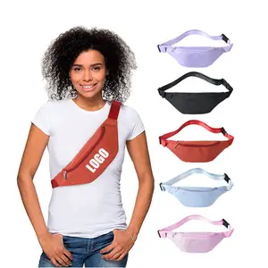 Bolsa de corrida crossbody de nylon personalizada BSCI para mulheres, bolsa fashion com cinto à prova d'água, bolsa de peito feminina