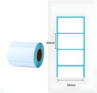 Etiqueta térmica personalizada autoadhesiva dirección de envío impermeable supermercado precio etiqueta 58x40mm para impresoras de escala térmica