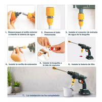 Pistola de Lavado a Presión Portátil, con Mini Limpieza a Alta Presión y Fácil Aplicación de Espuma