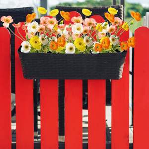 Flor de Amapola Artificial de Seda con Tallo Flocado, Plegable, Decoración para el Hogar, Centro de Mesa para Bodas, en Rosa, Rojo, Naranja y Crema - Product Image 5