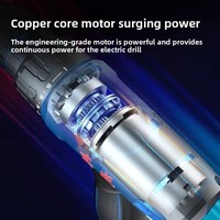Perceuse sans fil 16V DCJZ1601E Lithium-Ion, mandrin à trois griffes, deux vitesses réglables, OEM, usage industriel/bricolage, garantie 3 mois, réversible