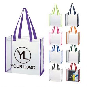 Bolsas Transparentes de Plástico Grandes con Logotipo Personalizado, Bolsas Transparentes Aprobadas para Estadios con Asas para el Trabajo y Deportes - Product Image 1